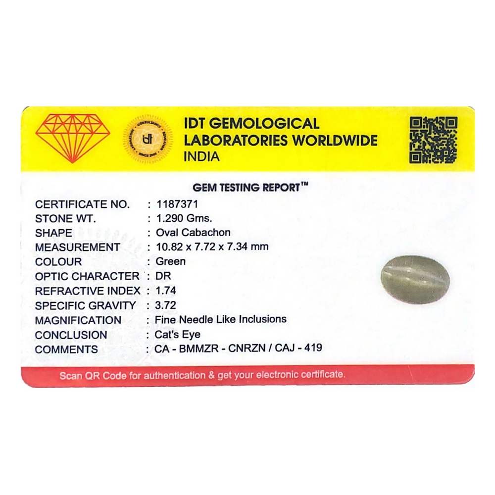 Catseye Chrysoberyl - 6.45 Carat - Pramogh