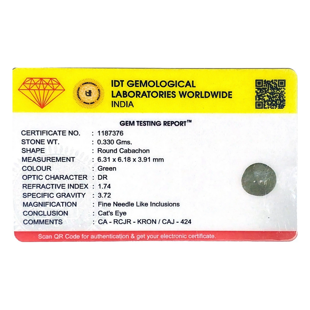 Catseye Chrysoberyl - 1.65 Carat - Pramogh