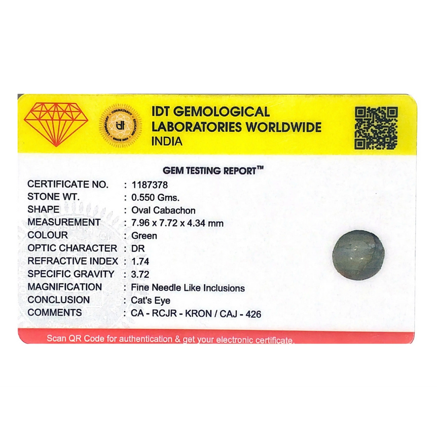 Catseye Chrysoberyl - 2.75 Carat - Pramogh