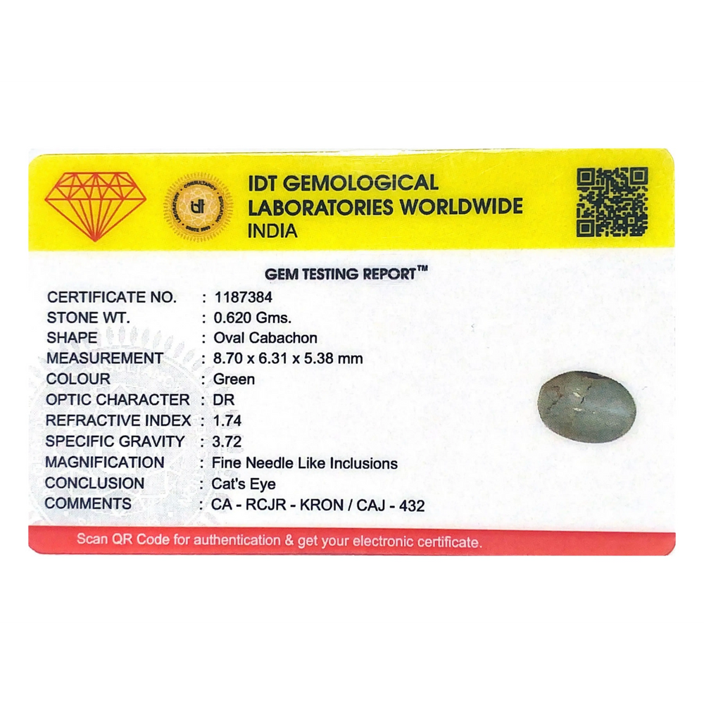 Catseye Chrysoberyl - 3.1 Carat - Pramogh