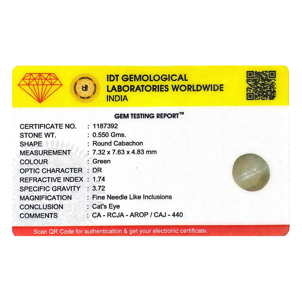 Catseye Chrysoberyl - 2.75 Carat - Pramogh