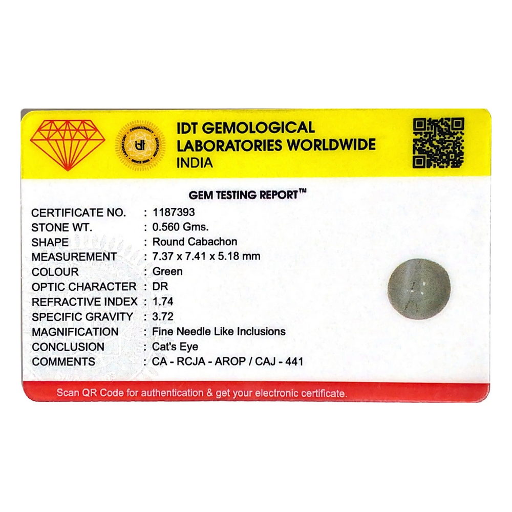 Catseye Chrysoberyl - 2.8 Carat - Pramogh