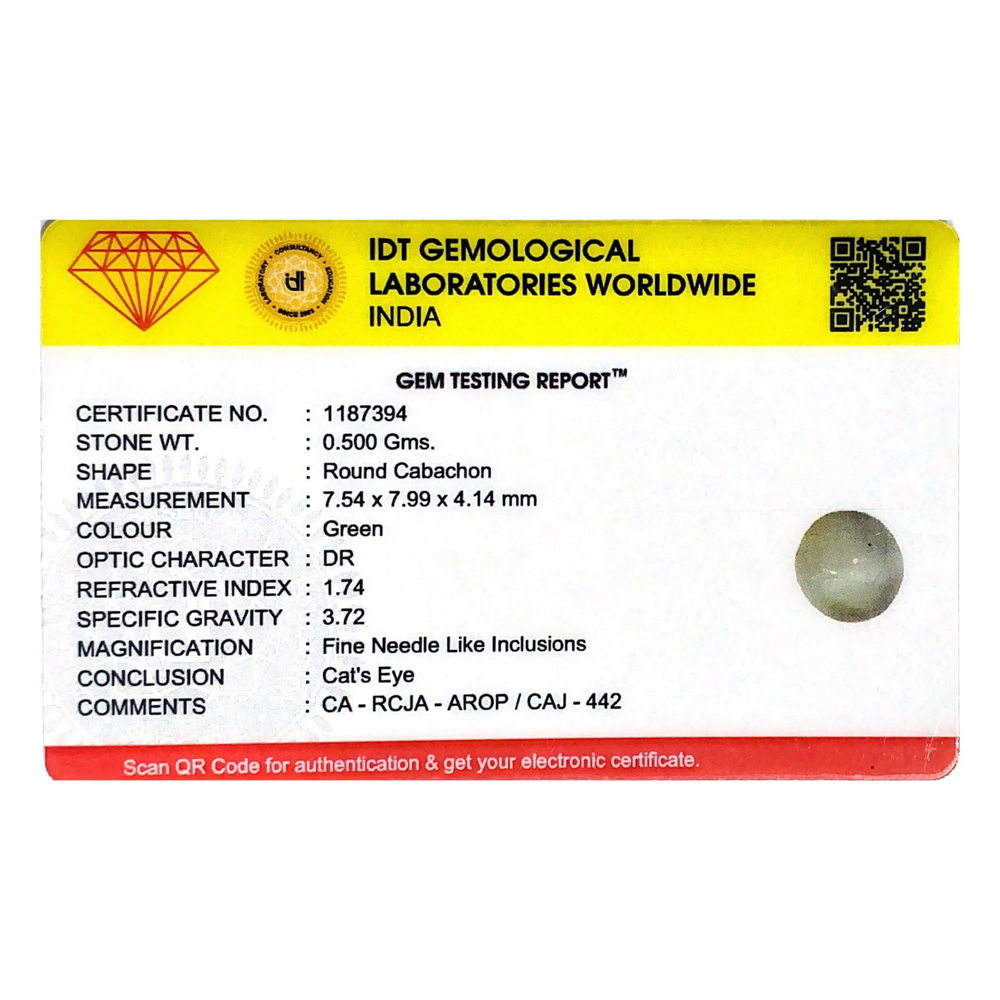 Catseye Chrysoberyl - 2.5 Carat - Pramogh
