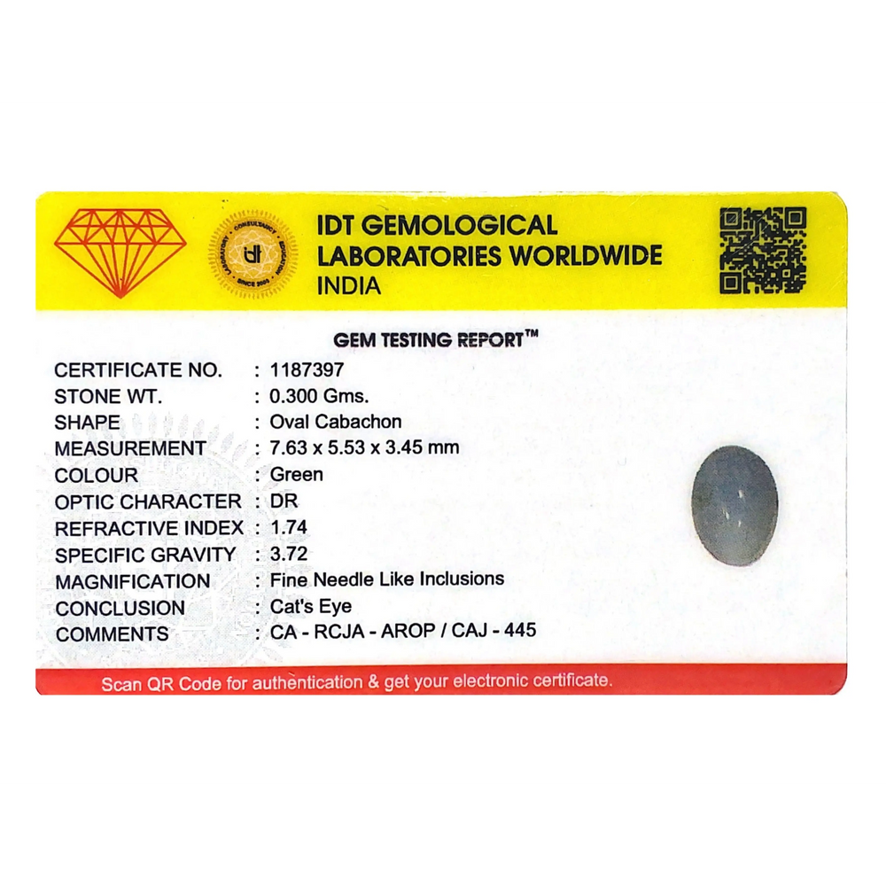 Catseye Chrysoberyl - 1.5 Carat - Pramogh