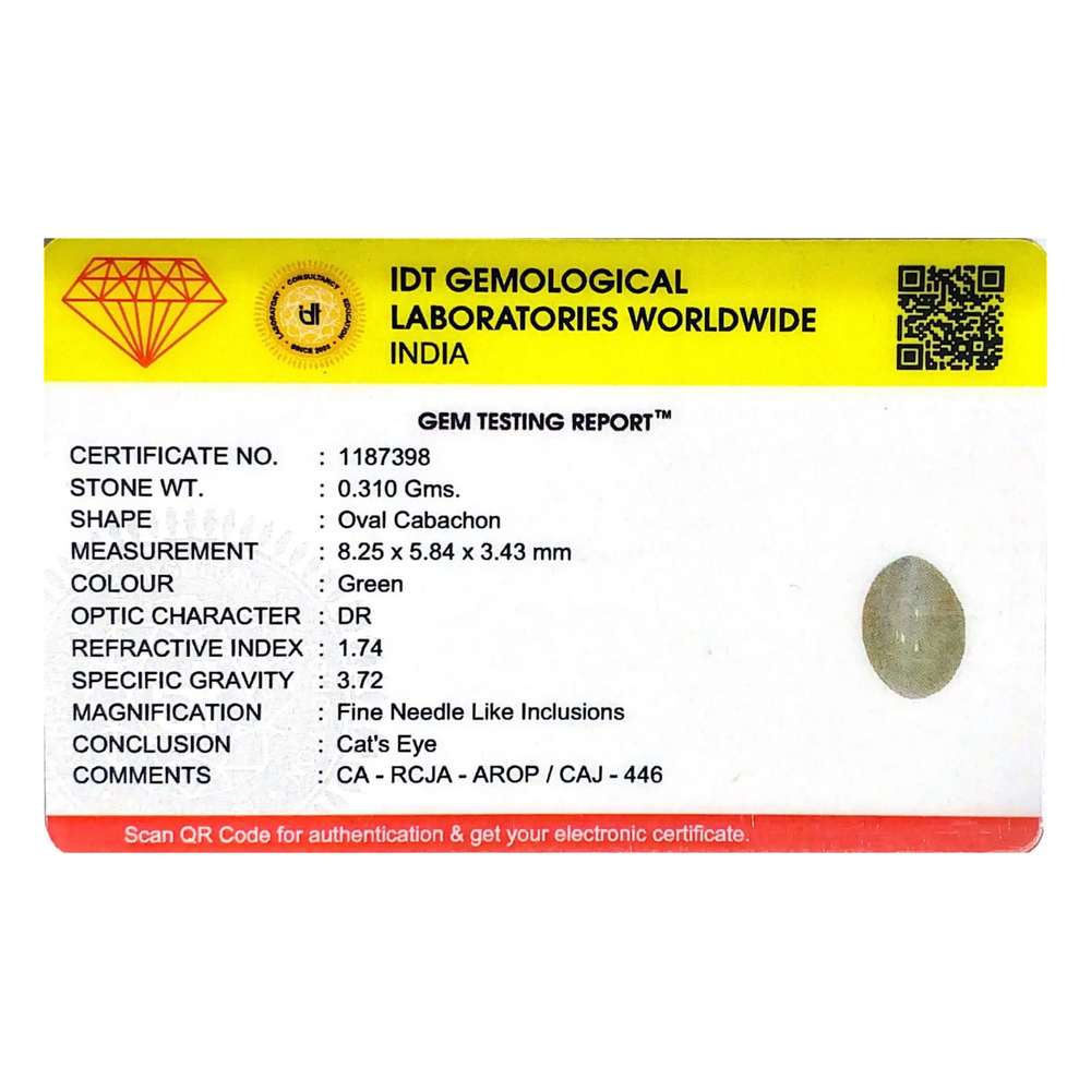 Catseye Chrysoberyl - 1.55 Carat - Pramogh