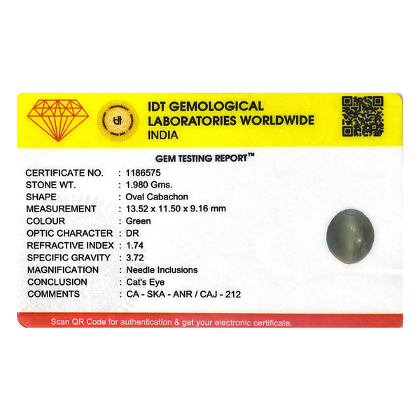 Catseye - 9.9 Carat