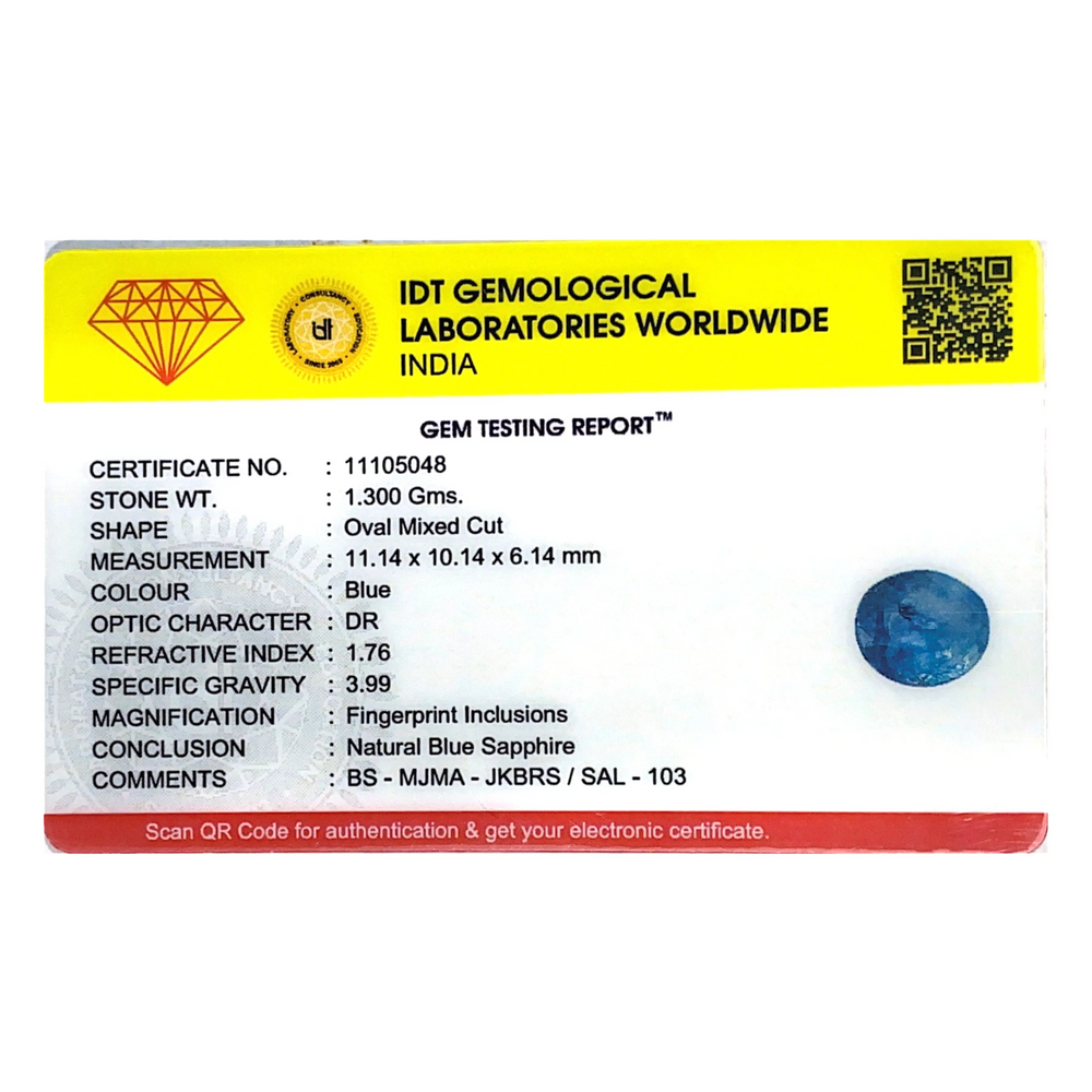 Blue Sapphire - 6.5 Carat