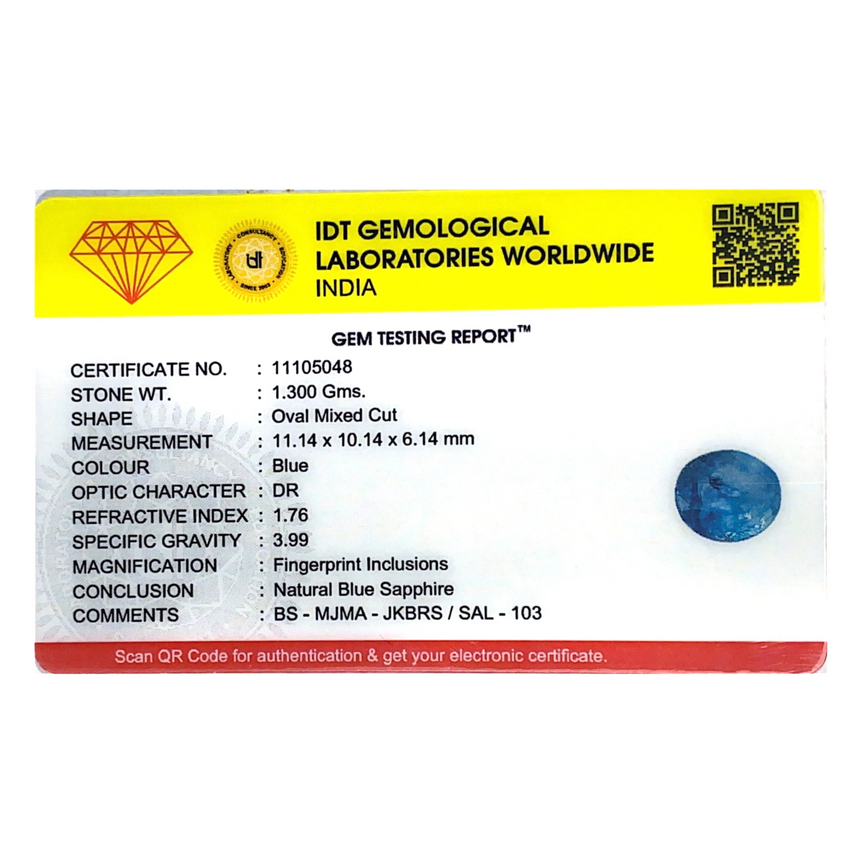 Blue Sapphire - 6.5 Carat