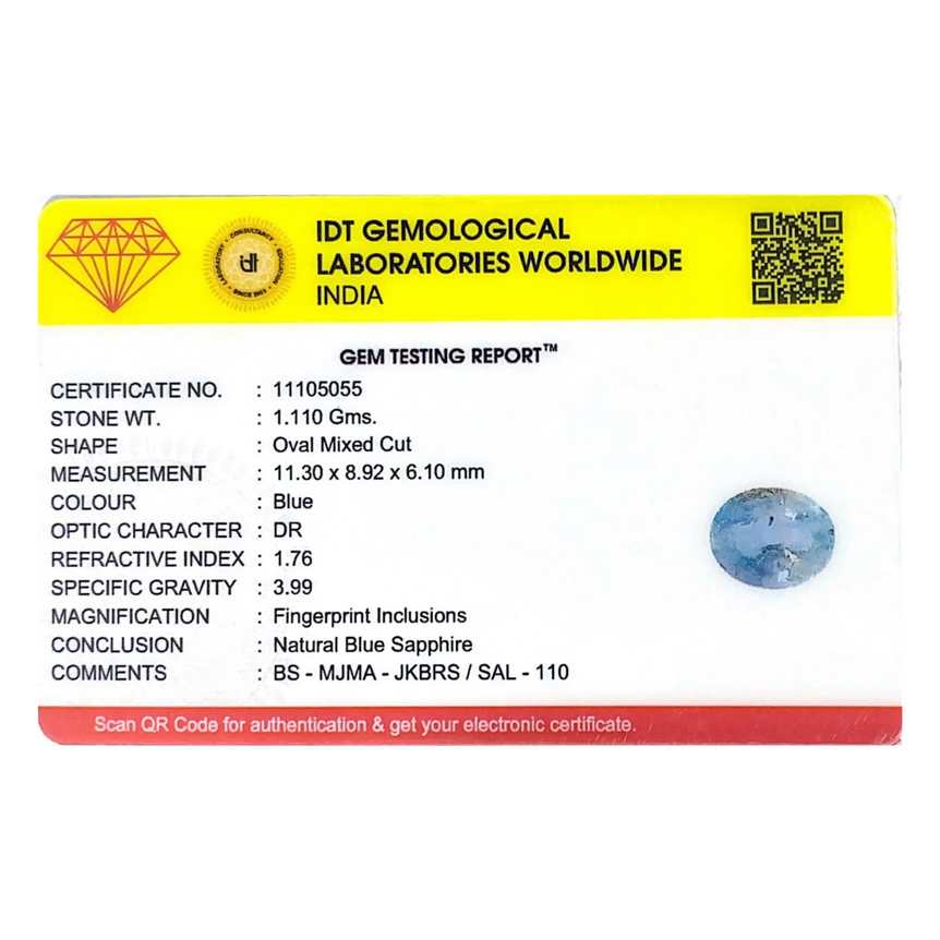 Blue Sapphire - 5.55 Carat