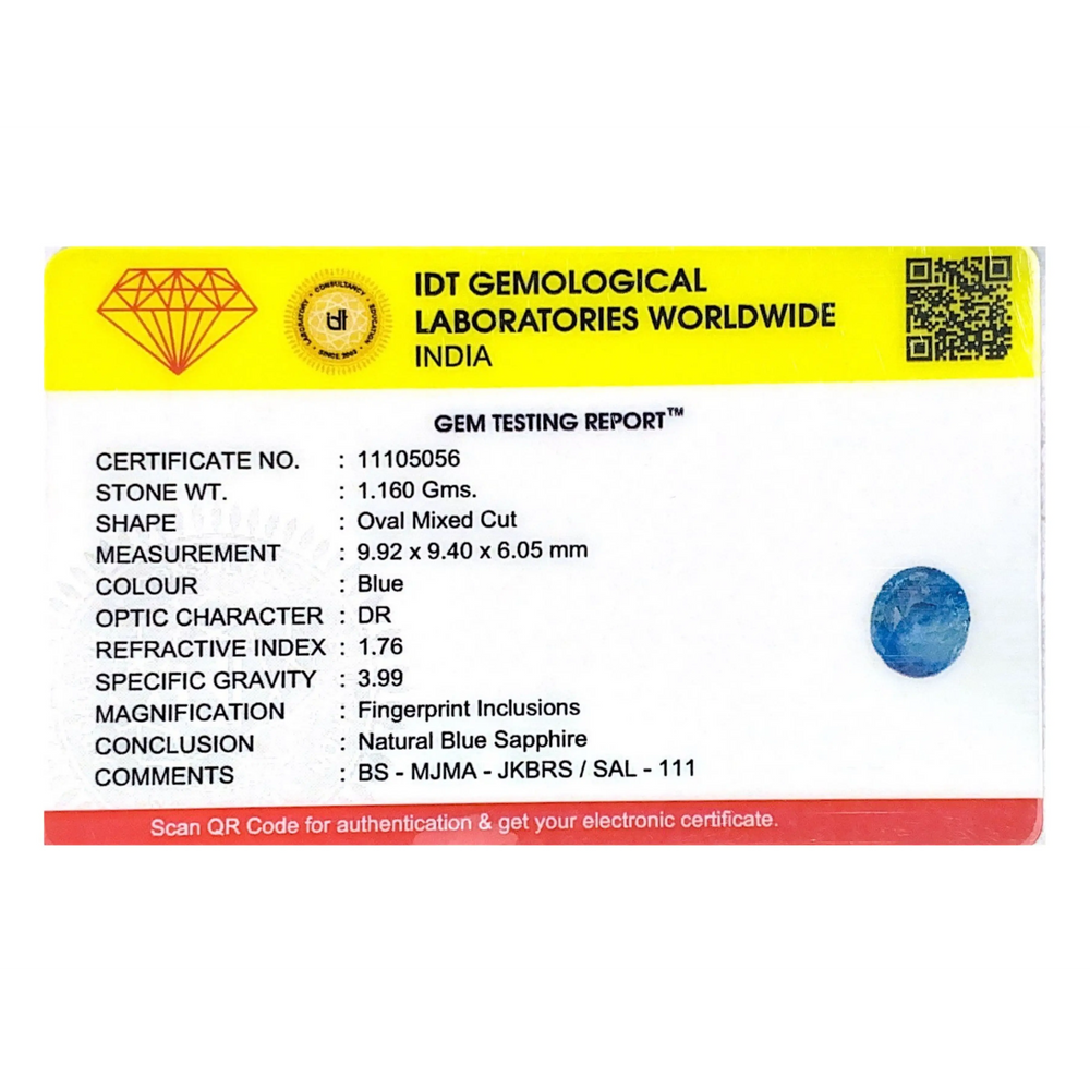 Blue Sapphire - 5.8 Carat