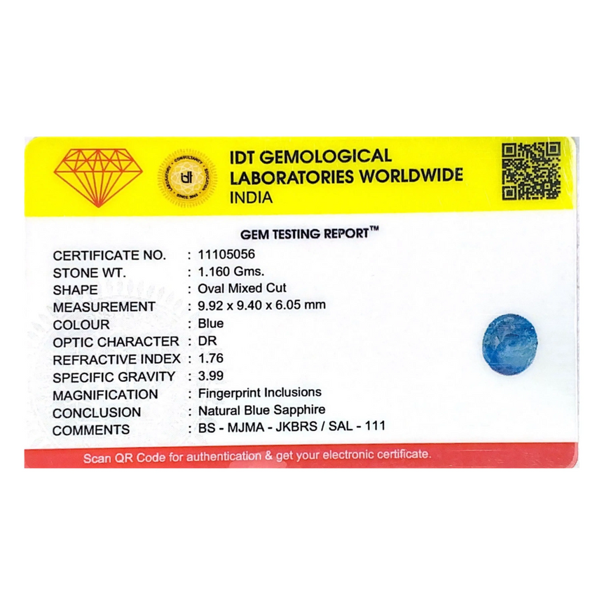 Blue Sapphire - 5.8 Carat