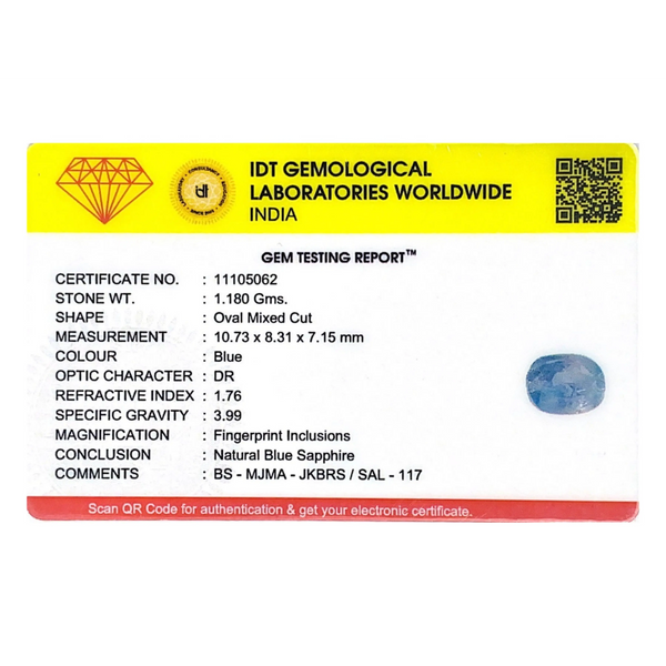 Blue Sapphire - 5.9 Carat