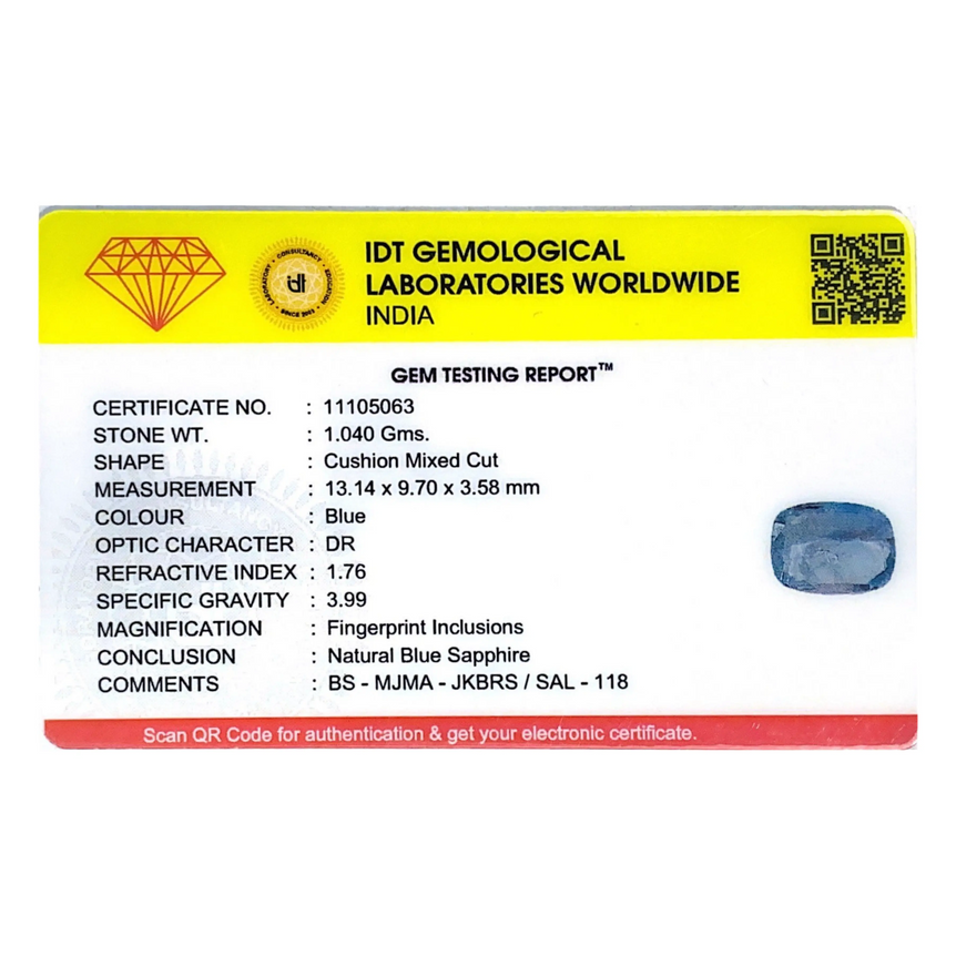 Blue Sapphire - 5.2 Carat