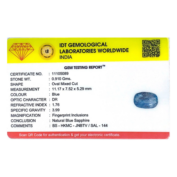 Blue Sapphire - 4.55 Carat