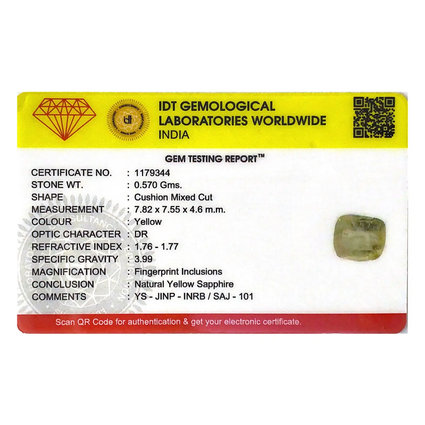 Yellow Sapphire - 2.85 Carat - Pramogh