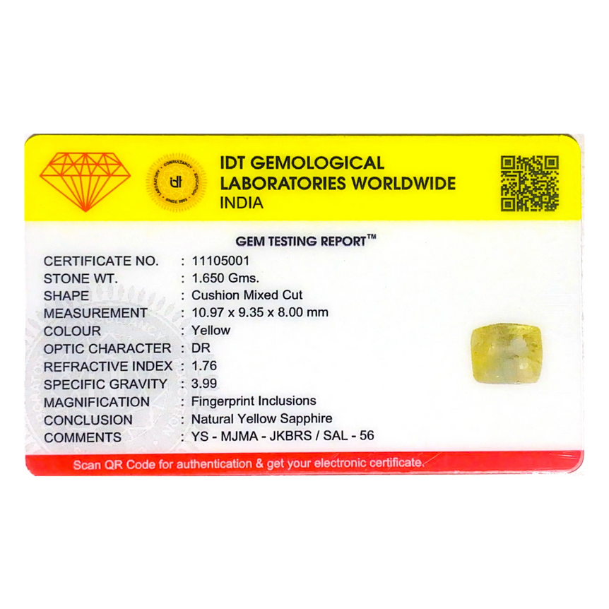 Yellow Sapphire - 8.25 Carat