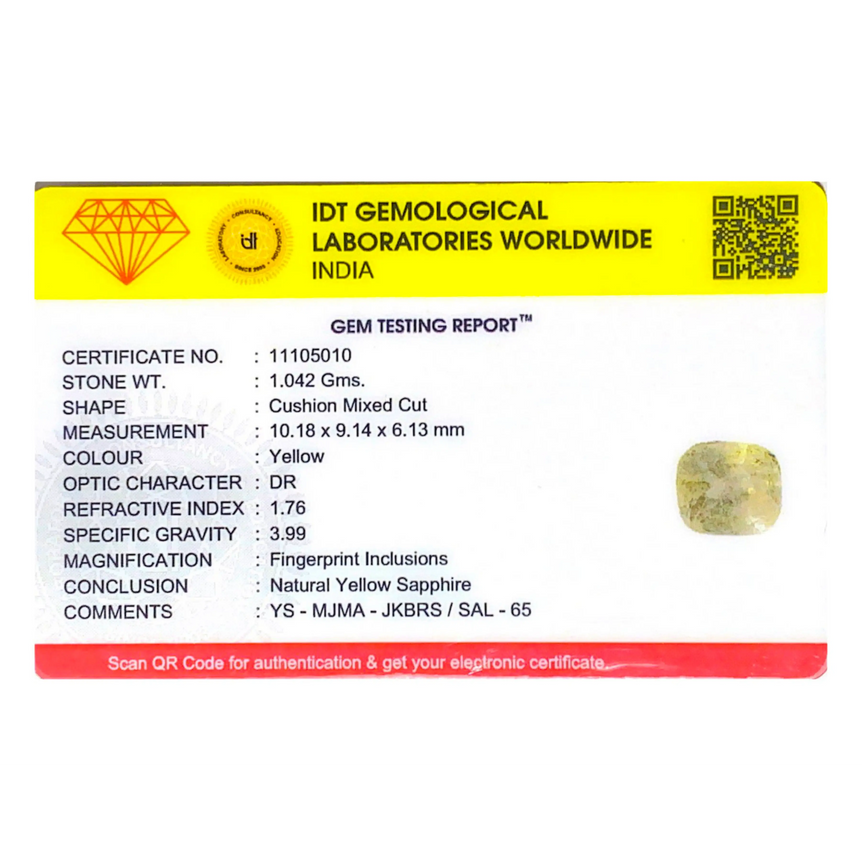 Yellow Sapphire - 5.21 Carat