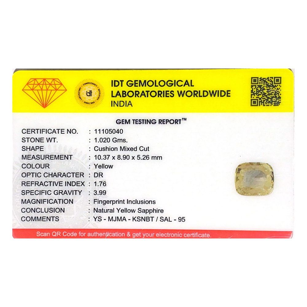 Yellow Sapphire - 5.1 Carat