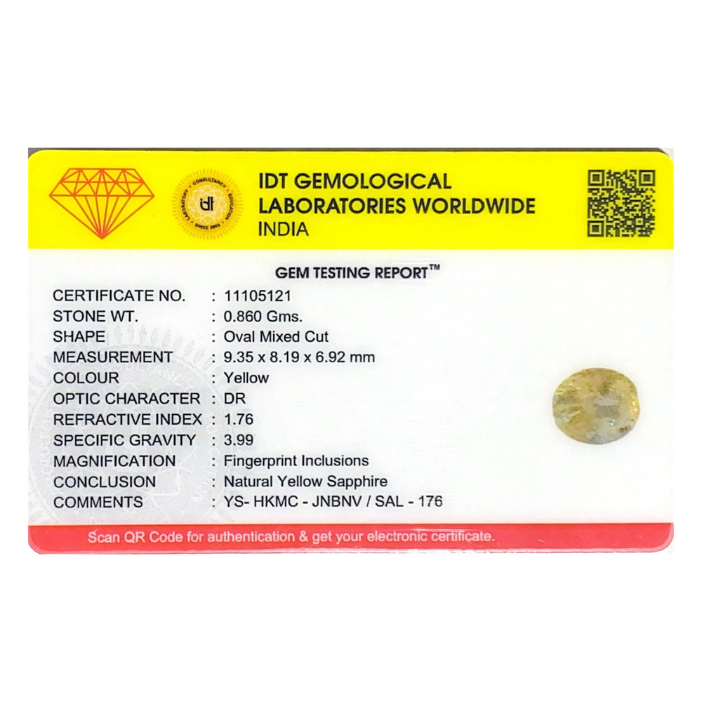 Yellow Sapphire - 4.3 Carat