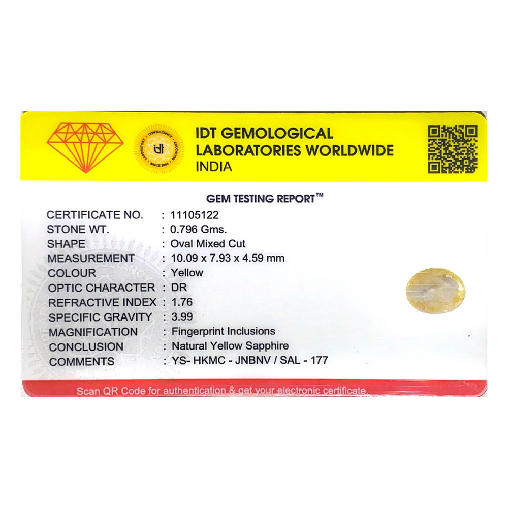 Yellow Sapphire - 3.98 Carat