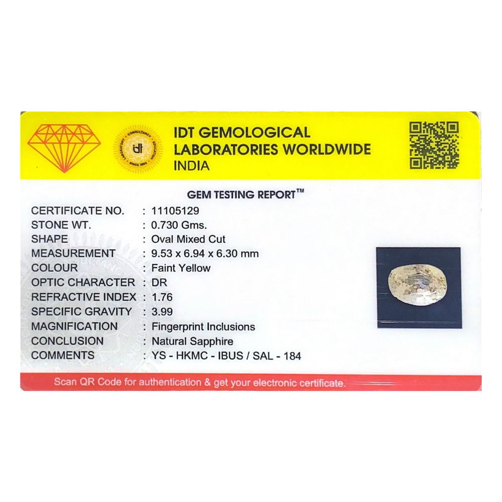 Yellow Sapphire - 3.65 Carat