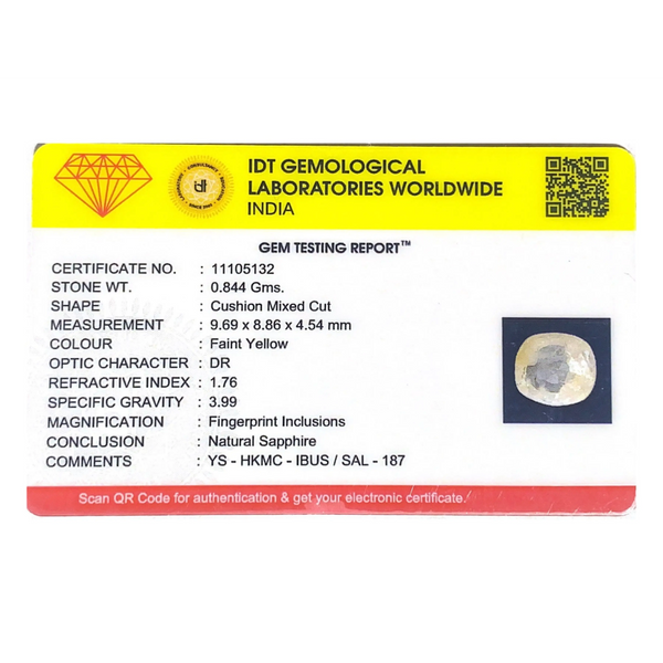 Yellow Sapphire - 4.22 Carat