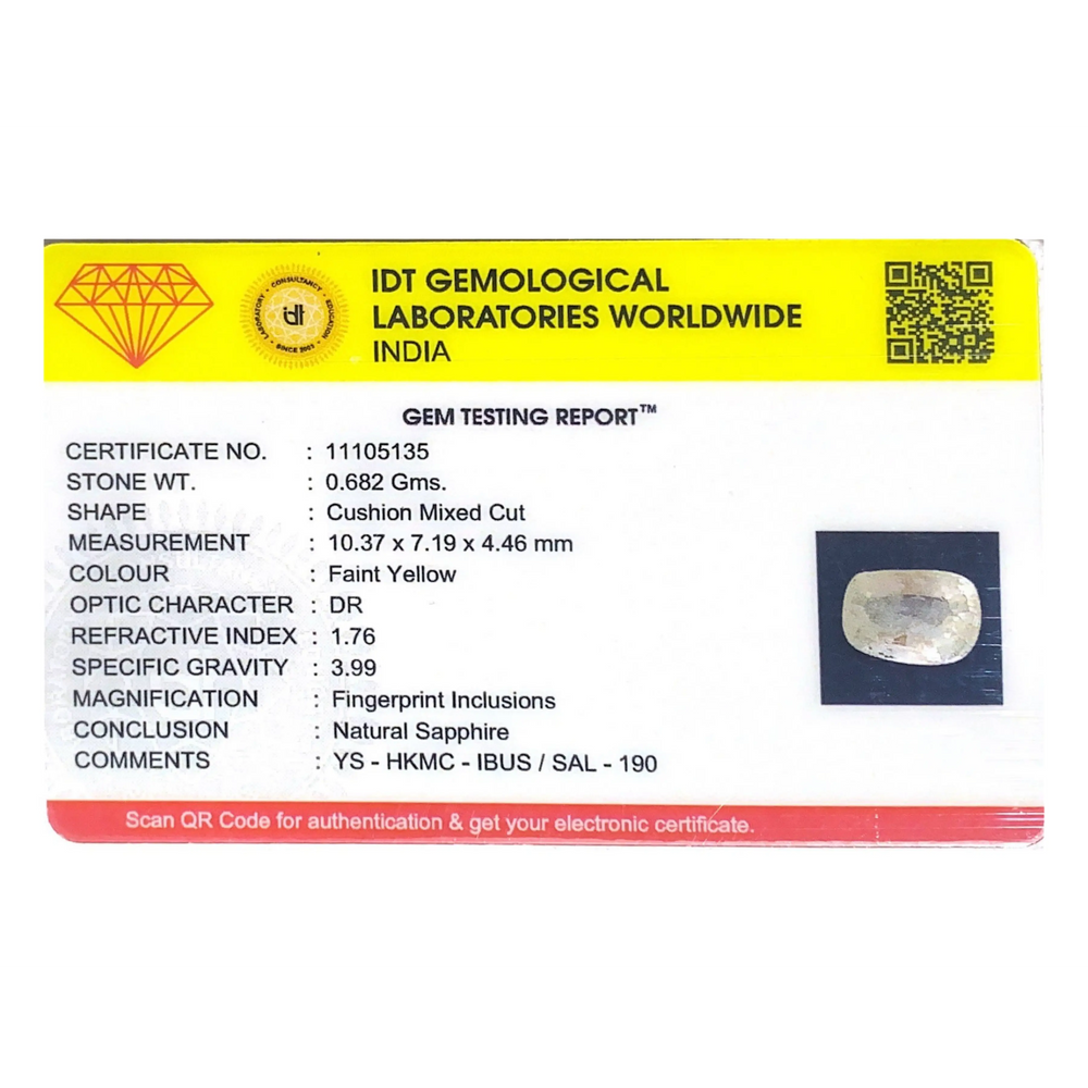 Yellow Sapphire - 3.41 Carat