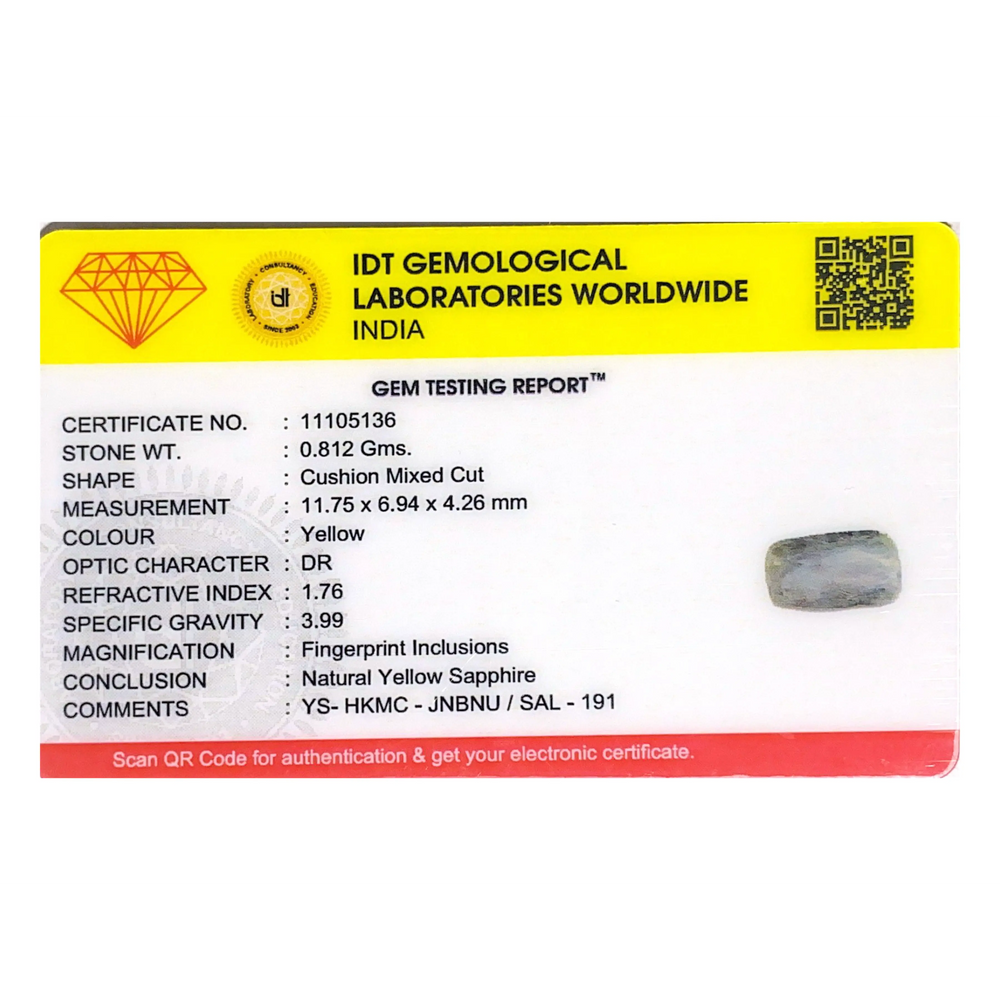 Yellow Sapphire - 4.06 Carat