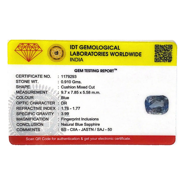 Blue Sapphire - 4.55 Carat - Pramogh