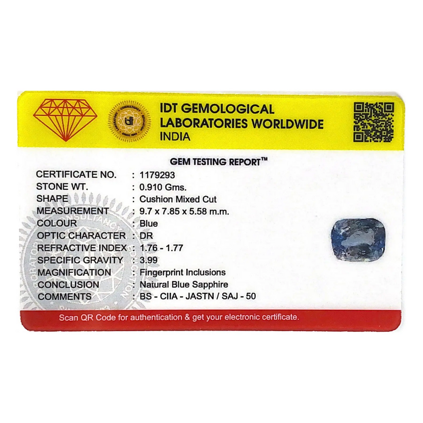 Blue Sapphire - 4.55 Carat - Pramogh