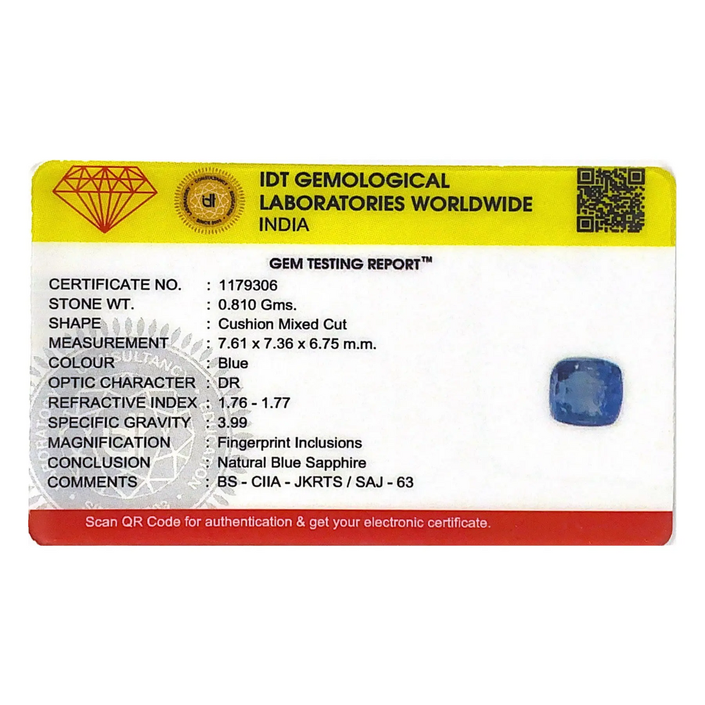 Blue Sapphire - 4.05 Carat
