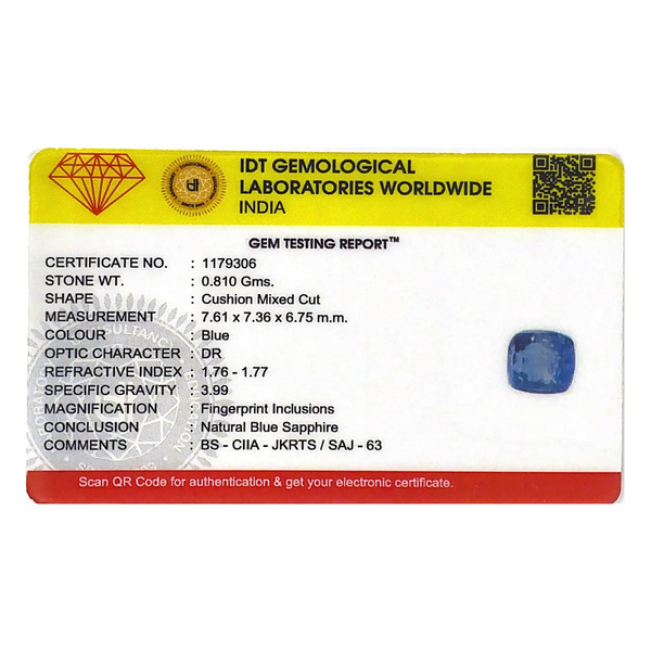 Blue Sapphire - 4.05 Carat
