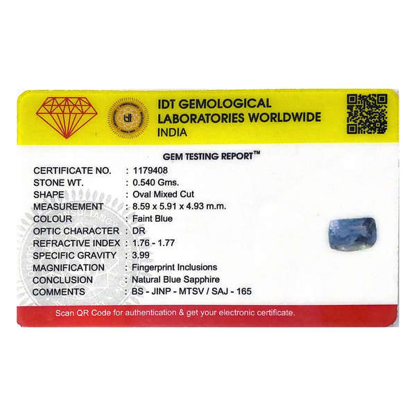 Blue Sapphire - 2.7 Carat