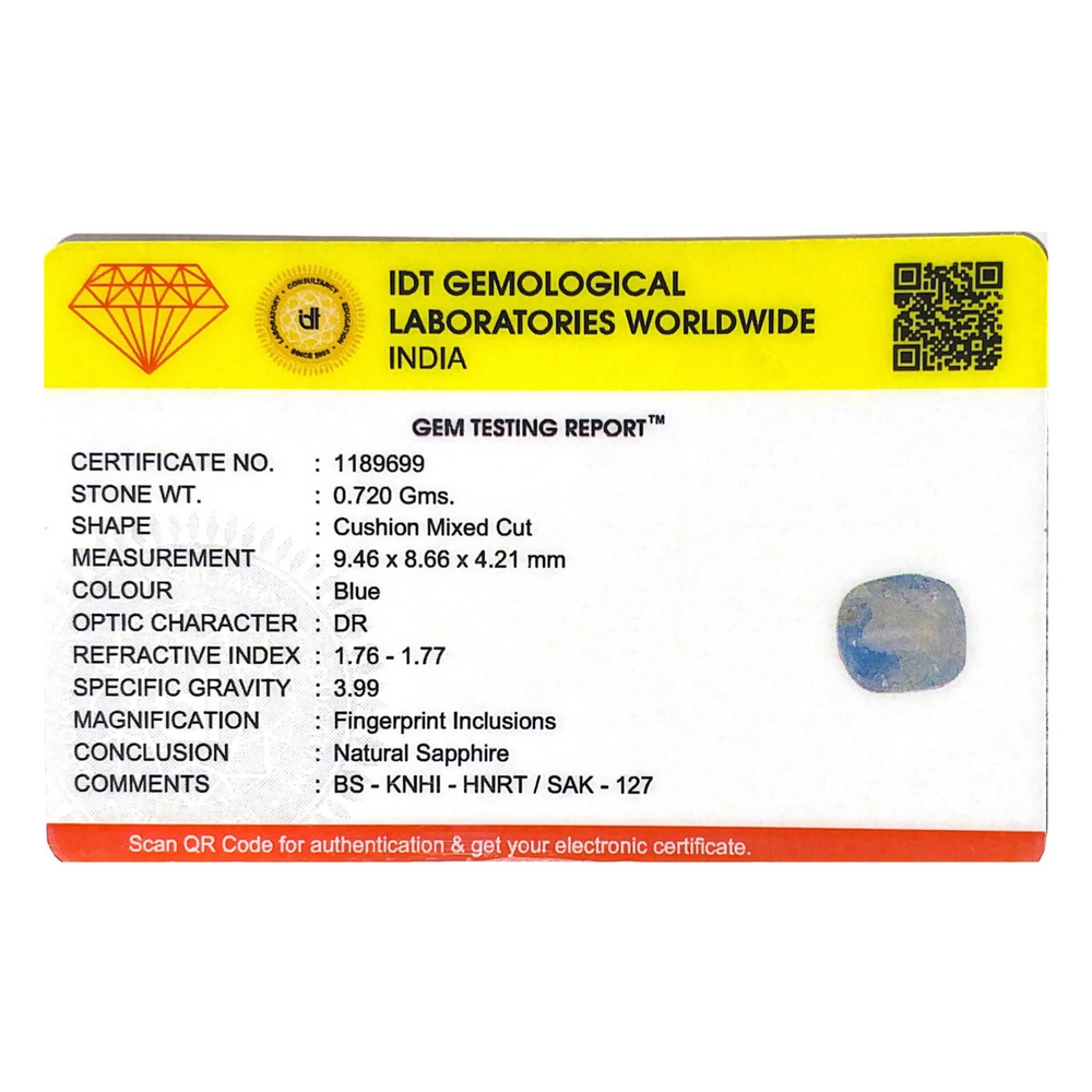 Blue Sapphire - 3.6 Carat