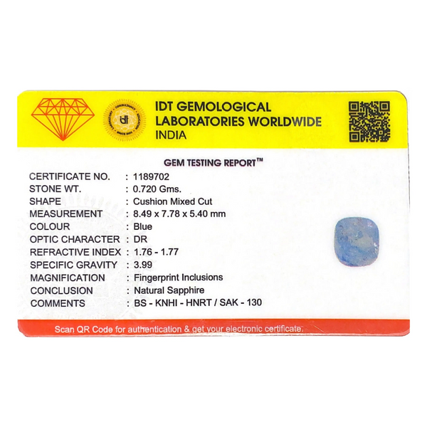 Blue Sapphire - 3.6 Carat