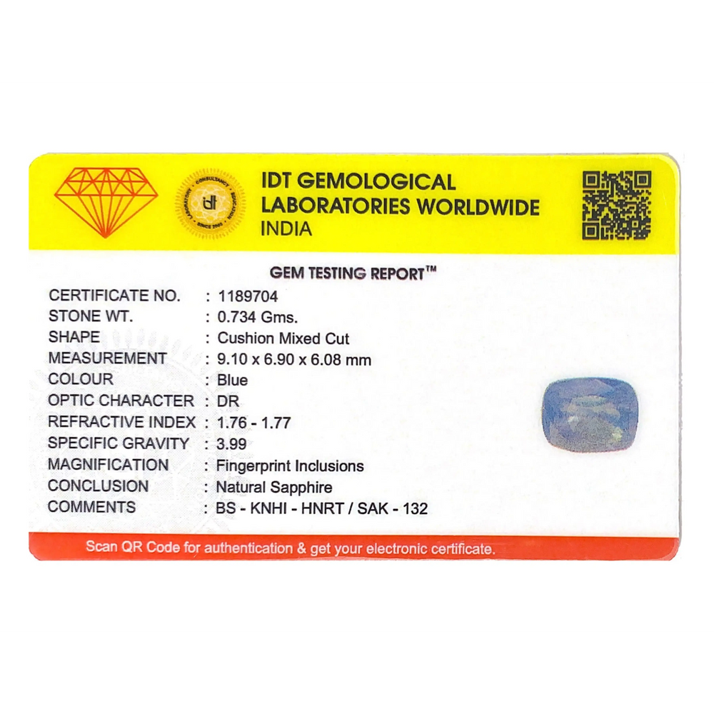Blue Sapphire - 3.67 Carat