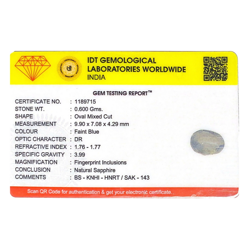Blue Sapphire - 3.6 Carat
