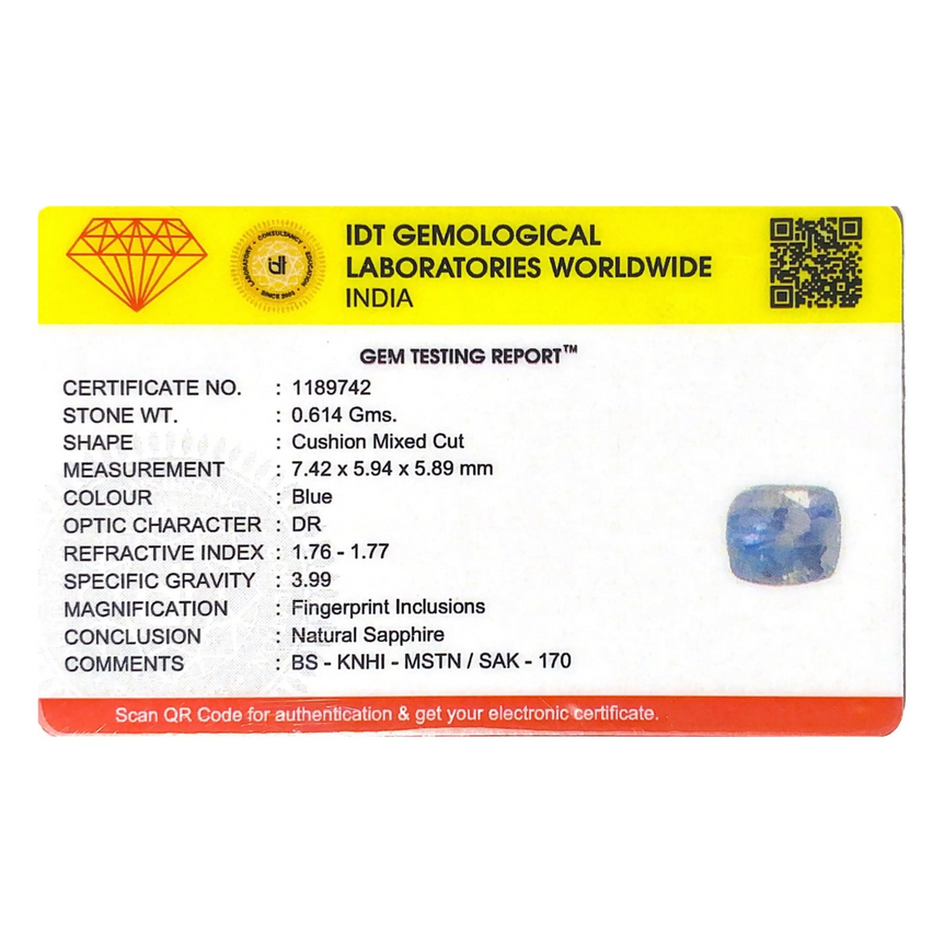 Blue Sapphire - 3.07 Carat