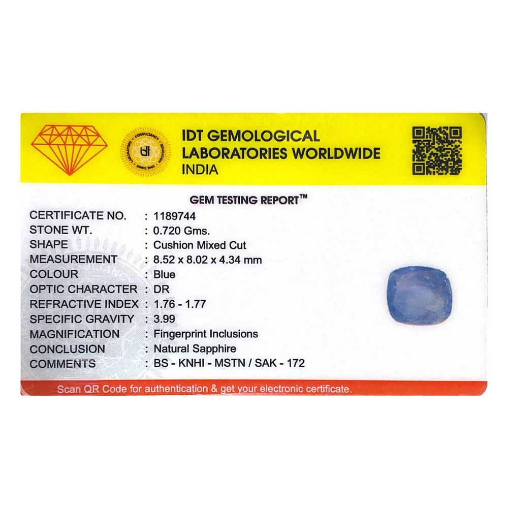 Blue Sapphire - 3.6 Carat