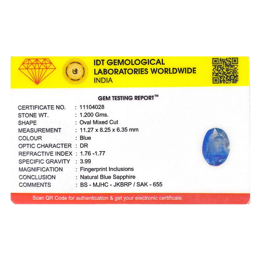 Blue Sapphire - 6 Carat