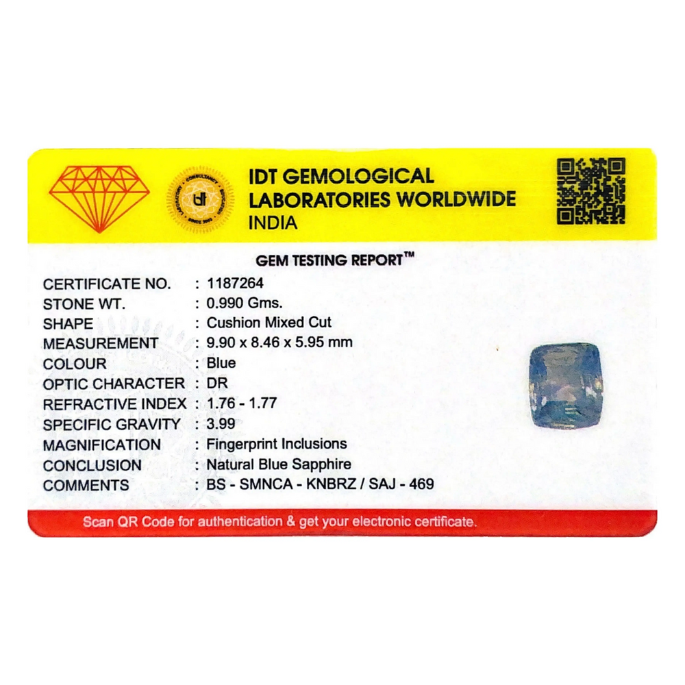 Blue Sapphire - 4.95 Carat - Pramogh