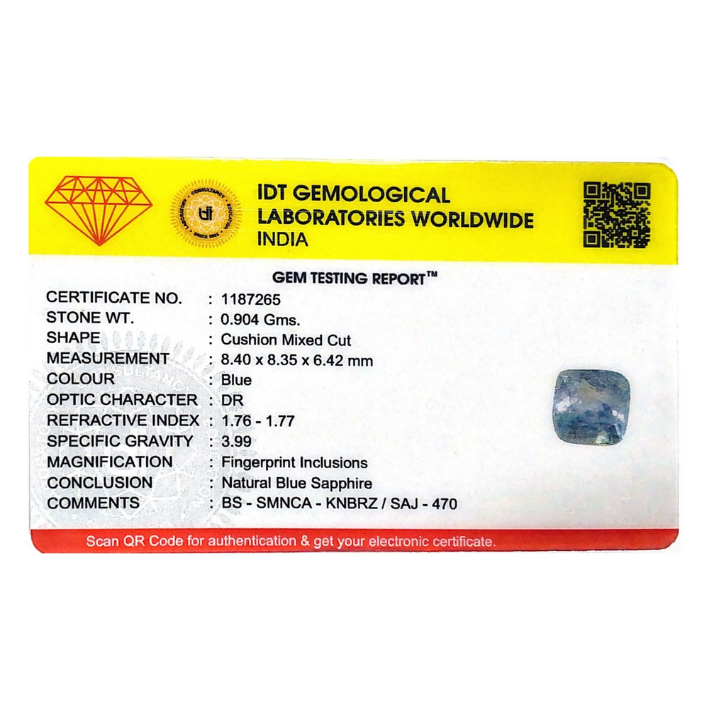Blue Sapphire - 4.52 Carat - Pramogh