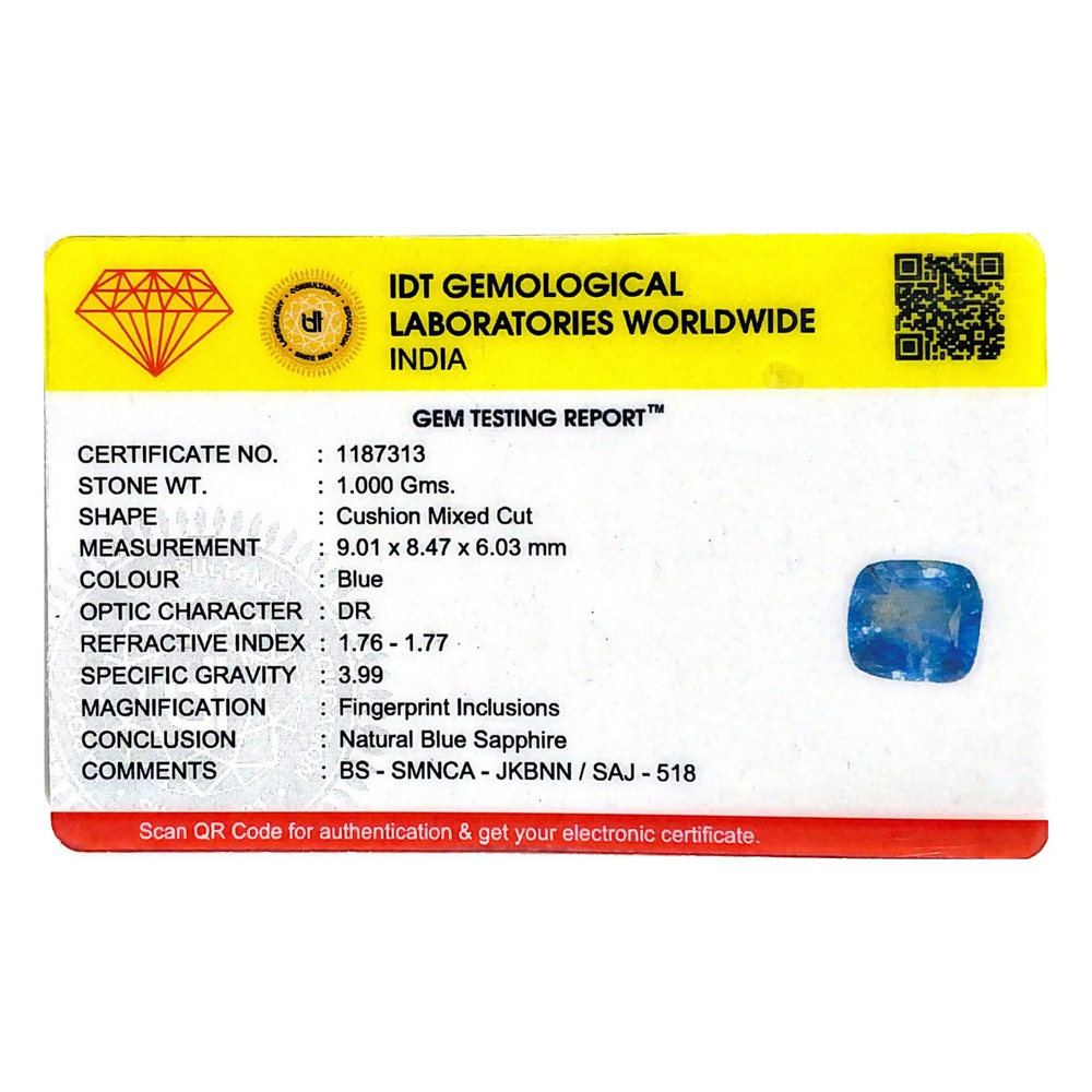 Blue Sapphire - 5 Carat - Pramogh