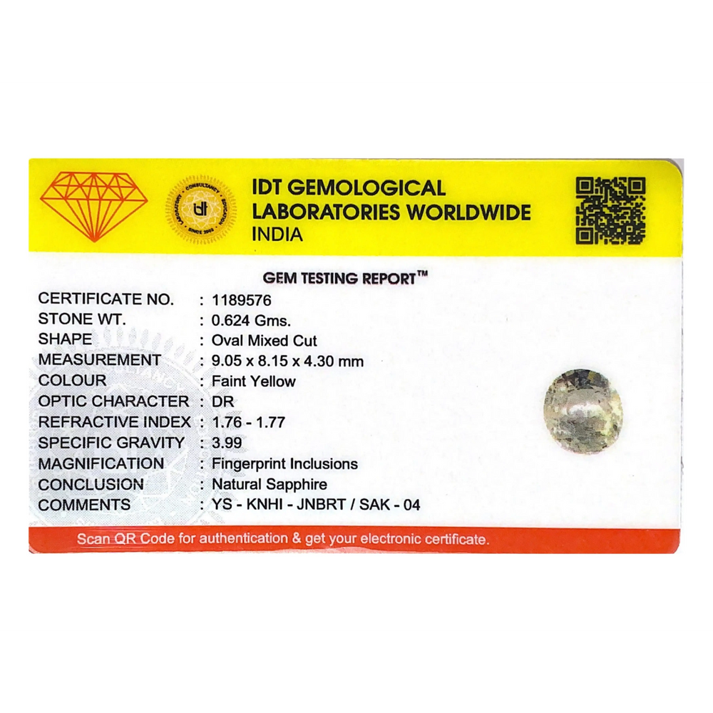 Yellow Sapphire - 3.12 Carat