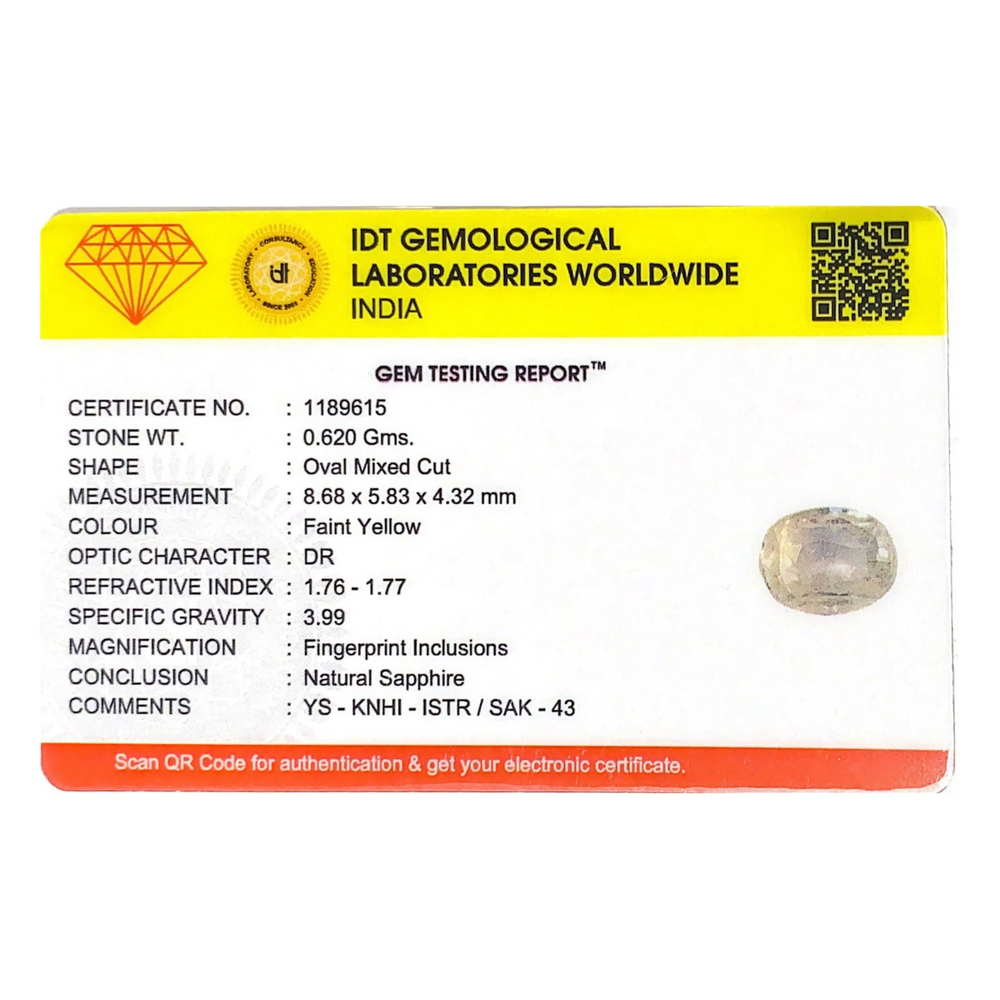 Yellow Sapphire - 3.1 Carat