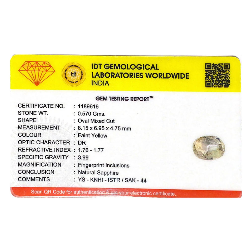 Yellow Sapphire - 2.85 Carat
