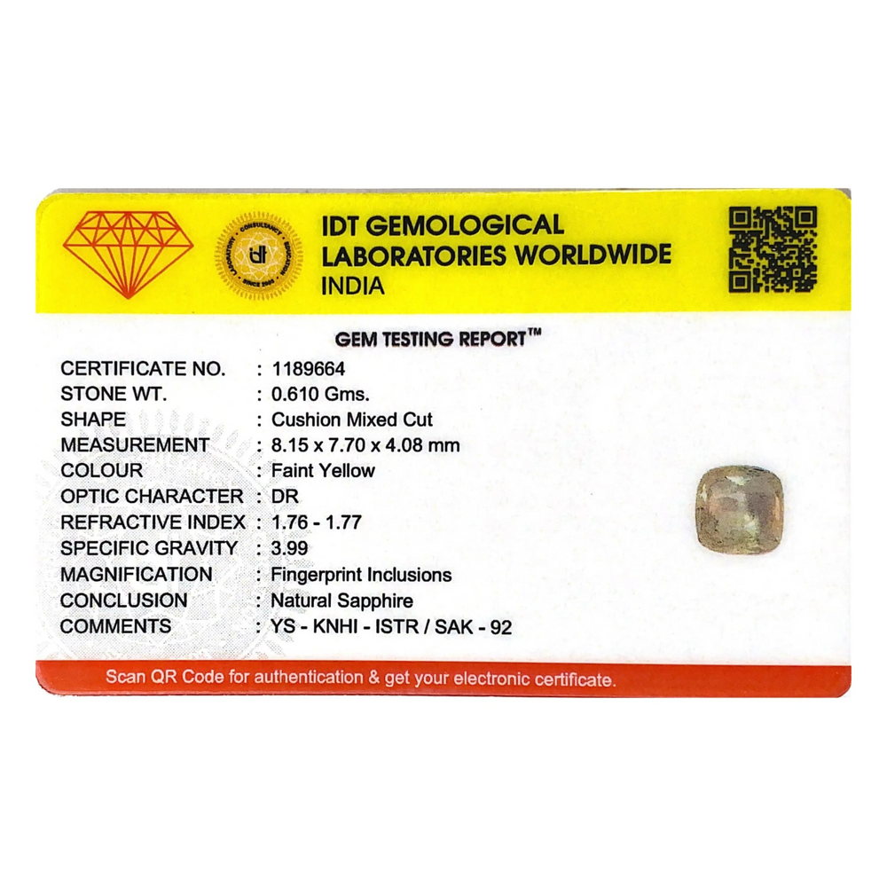 Yellow Sapphire - 3.05 Carat