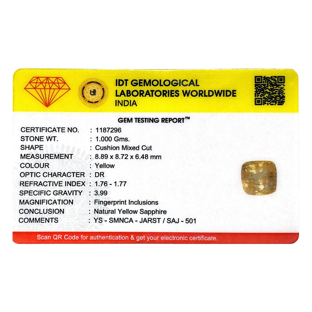 Yellow Sapphire - 5 Carat - Pramogh