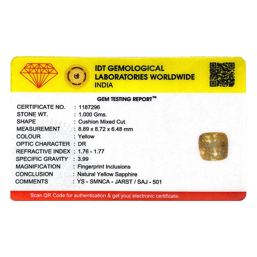 Yellow Sapphire - 5 Carat - Pramogh