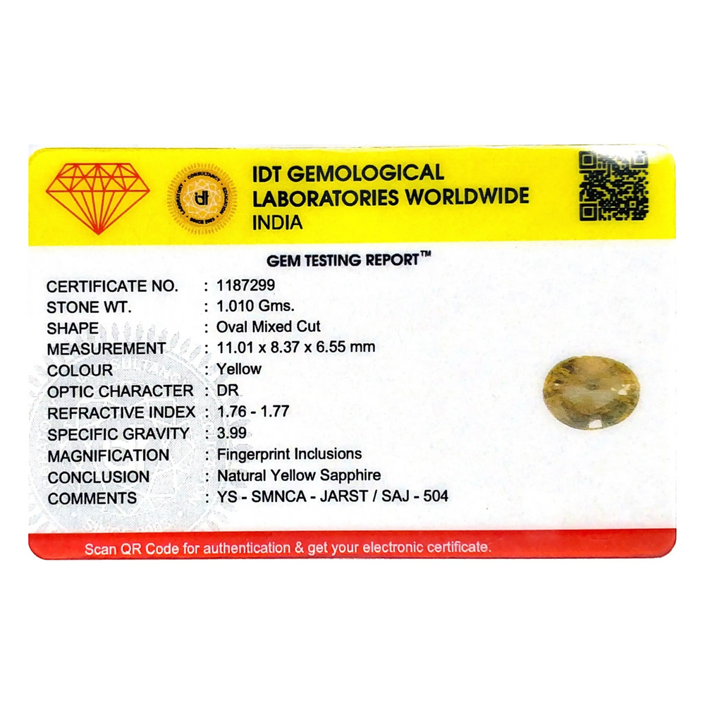 Yellow Sapphire - 5.05 Carat - Pramogh